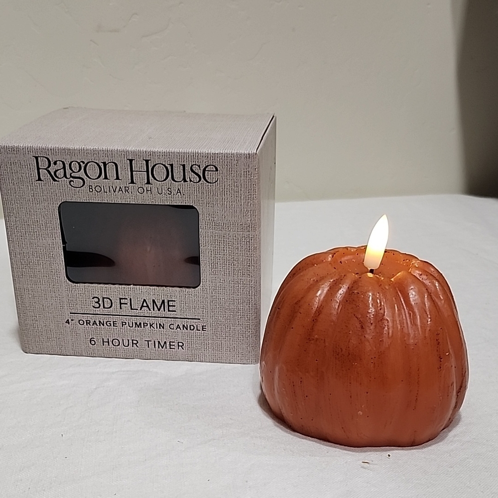 Orange Pumpkin Candle
